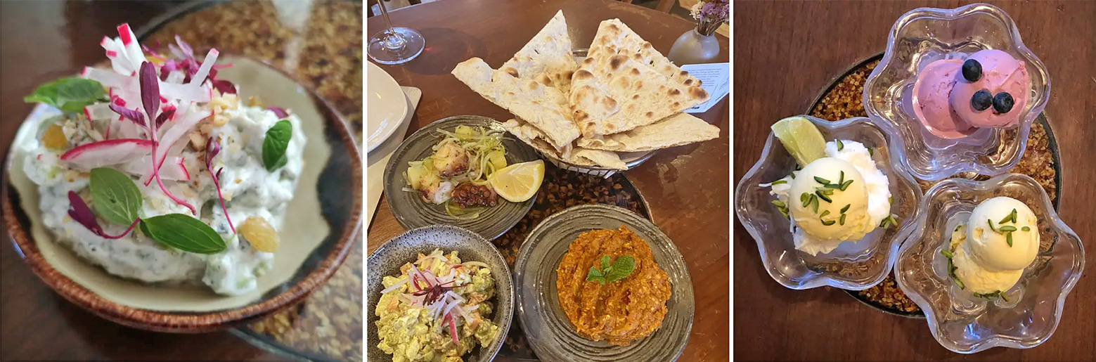 A sample of the authentic Persian Cuisine on offer at Kateh restaurant
