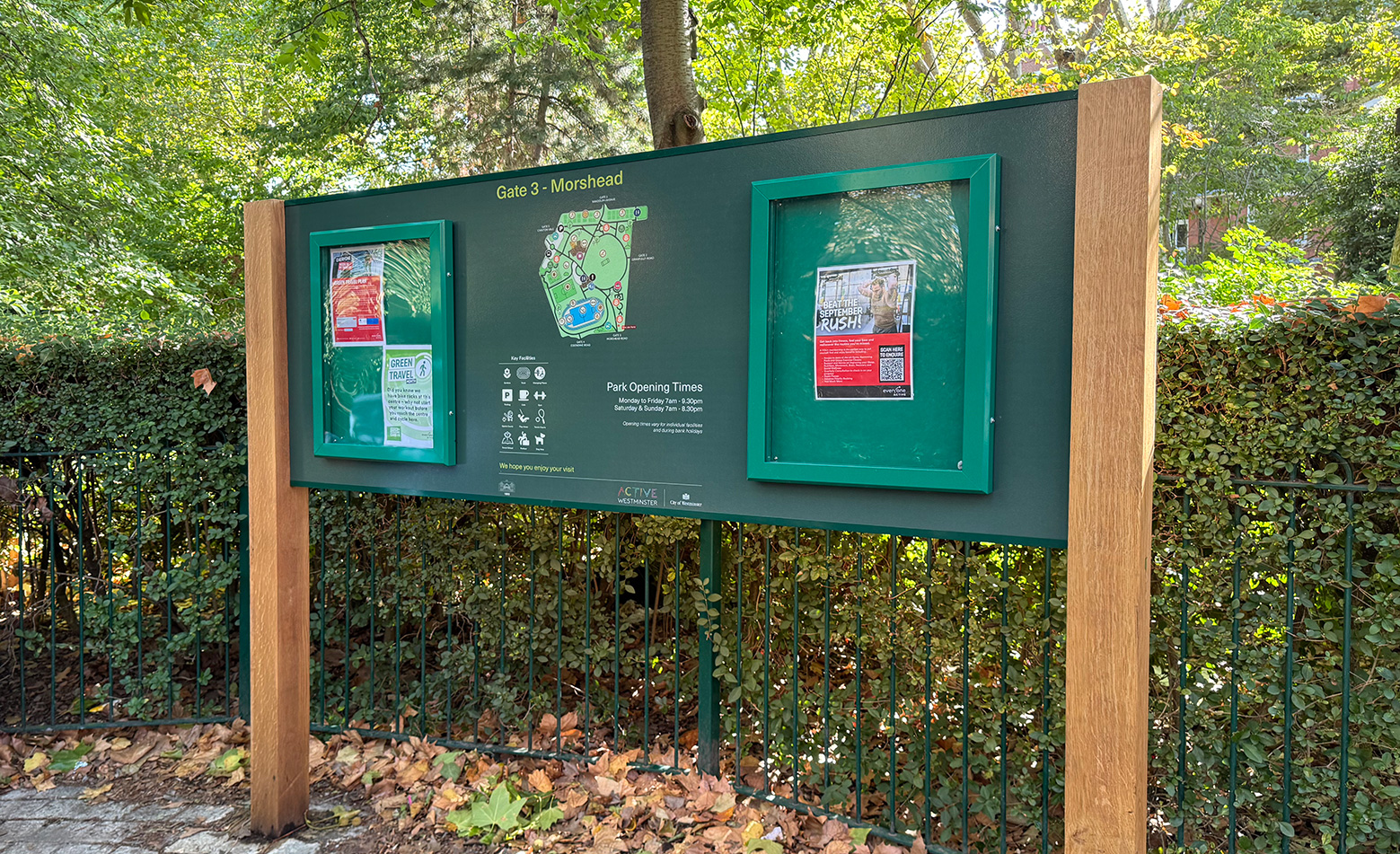 It's easier to find everything with the New Signage at Paddington Rec