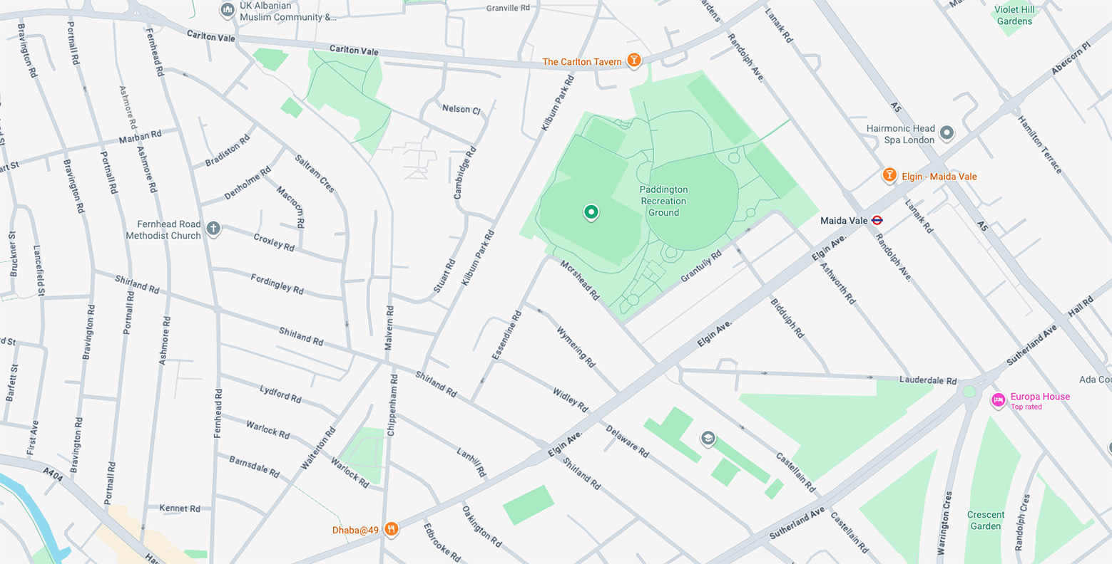 A map of Maida Vale